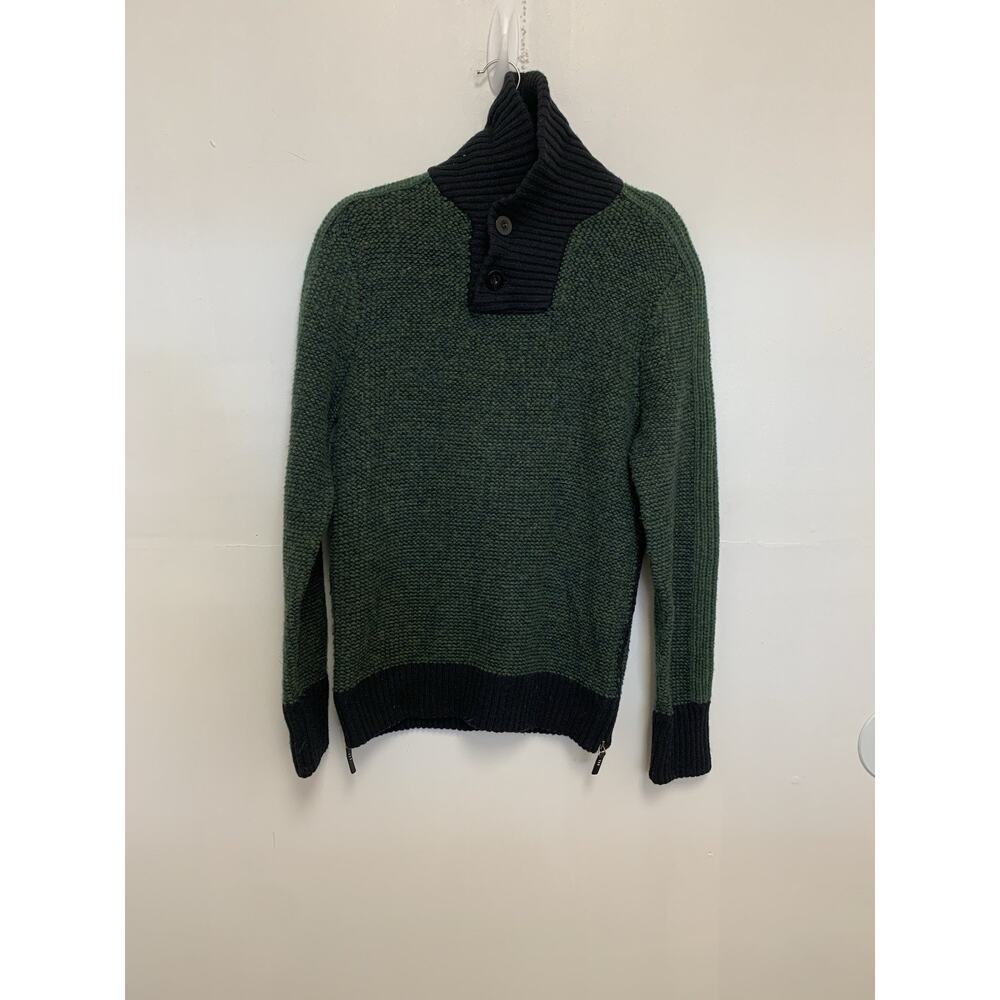 DONRAD DUNCAN Knit Cowl Neck Pullover Green Men's MEDIUM M EFM